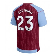 Aston Villa Philippe Coutinho #23 Hemmatröja 2023-24 Korta ärmar